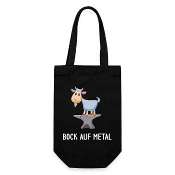 Metal-Musik Frontmann Band Gitarrist - Geschenkbeutel für Flaschen - Schwarz - Vorne