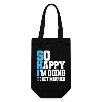 Drôle d’enterrement de vie de garçon Fiançailles Mariage Marié - Sac à bouteille - noir - Devant