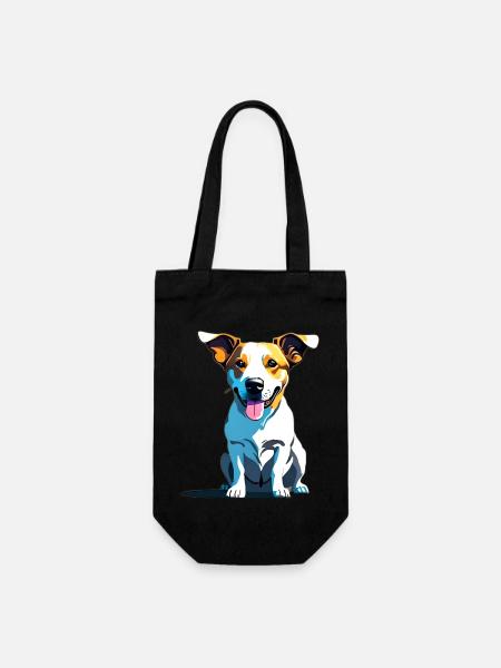Jack Russel haletant - Sac à bouteille - noir