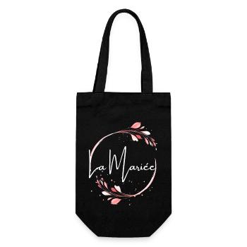 La mariée floral - Sac à bouteille - noir - Devant