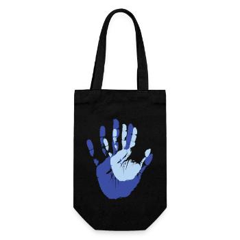 Baby Hand in Hand Eltern - Geschenkbeutel für Flaschen - Schwarz - Vorne