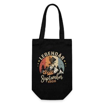 September 1958 - September 1958 Jahrestag 1958 - Geschenkbeutel für Flaschen - Schwarz - Vorne