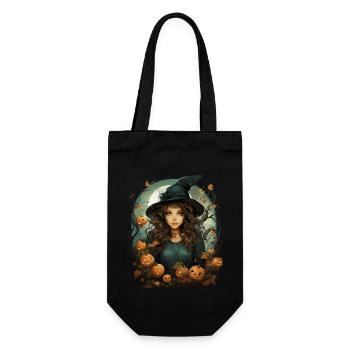 Halloween Witch I Cartoon Style I Witch - Gift Bag for Bottles - black - Front