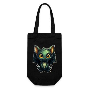 Chauve-souris Halloween I Cartoon Mignonne chauve-souris - Sac à bouteille - noir - Devant