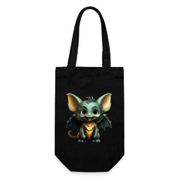 Chauve-souris Halloween I Cartoon Mignonne chauve-souris - Sac à bouteille - noir - Devant