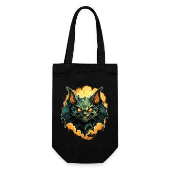 Chauve-souris Halloween I Cartoon Mignonne chauve-souris - Sac à bouteille - noir - Devant