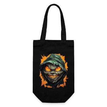 Halloween Spooky Cartoon Mummy - Sac à bouteille - noir - Devant