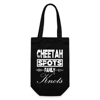 funny sayings cheetah conservation - Geschenkbeutel für Flaschen - Schwarz - Vorne