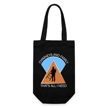 Chimney sweep chimney sweep - Gift Bag for Bottles - black - Front