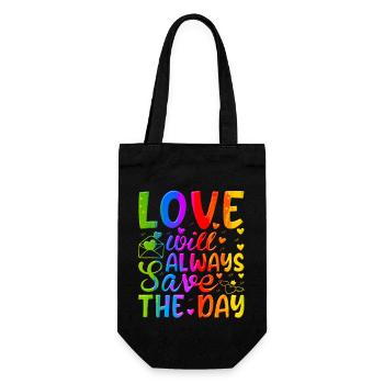 Love me Valentine Happy Valentines Valentines - Gift Bag for Bottles - black - Front