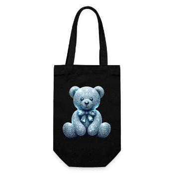 Crystal Bear Diamant Diamanten - Geschenkbeutel für Flaschen - Schwarz - Vorne