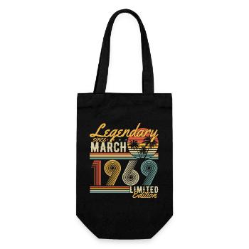 Légendaire depuis mars 1969 Millésime Anniversaire - Sac à bouteille - noir - Devant