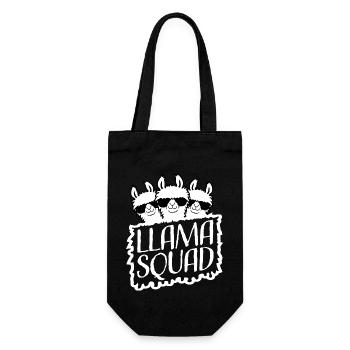 Lunettes de soleil drôle Llama Squad Alpaga Cool Family - Sac à bouteille - noir - Devant
