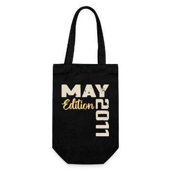 Mai 2011 Anniversaire Mai 2011 Cadeau Mai 2011 Mai - Sac à bouteille - noir - Devant