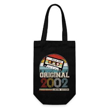 Vintage 2002 22 Year Anniversary Gift - Gift Bag for Bottles - black - Front