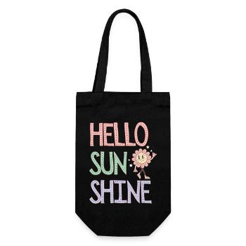 Hello Sunshine Floral Pastel - Sac à bouteille - noir - Devant