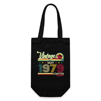 Original June 1979 Born 1979 45th Birthday 79 - Gift Bag for Bottles - black - Front