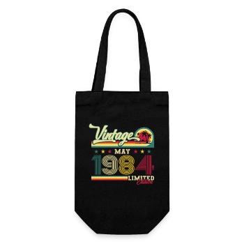 Original juin 1984 Né en 1984 40e anniversaire 84 - Sac à bouteille - noir - Devant