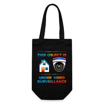 Building surveillance - Gift Bag for Bottles - black - Front