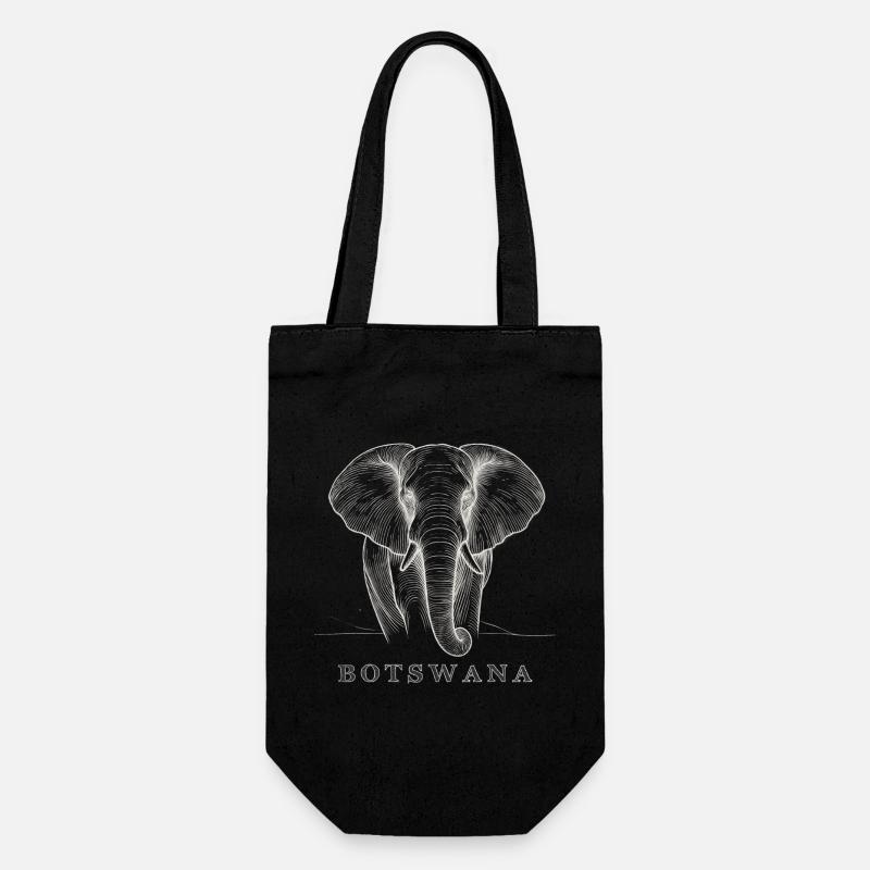 Botswana-Macht - Geschenkbeutel für Flaschen - Schwarz