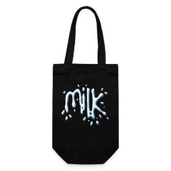 Milk - Gift Bag for Bottles - black - Front
