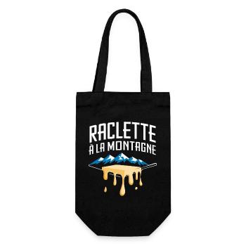 Raclette à la montagne - Sac à bouteille - noir - Devant