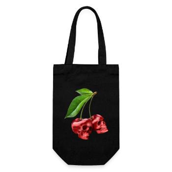 Cherries Skulls Cherry Skull - Gift Bag for Bottles - black - Front