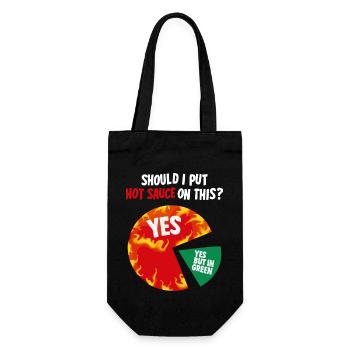 Design for passionate sauce fans - Gift Bag for Bottles - black - Front