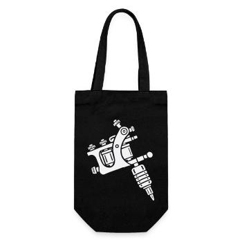 tattoo machine - Gift Bag for Bottles - black - Front