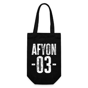 Afyon 03 – Proud of tradition and homeland - Gift Bag for Bottles - black - Front