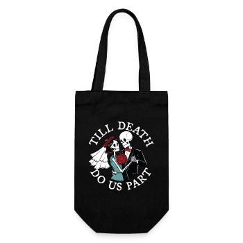 Jusqu’à ce que la mort nous sépare - Sac à bouteille - noir - Devant
