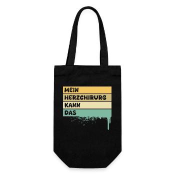 Heart surgeon - Gift Bag for Bottles - black - Front