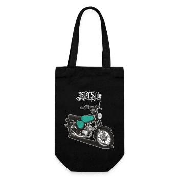 S51 (turquoise) // Illustration - Sac à bouteille - noir - Devant