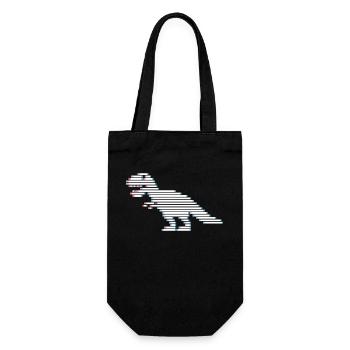 Dinosaurs dinosaurs dinosaurs t-rex - Gift Bag for Bottles - black - Front