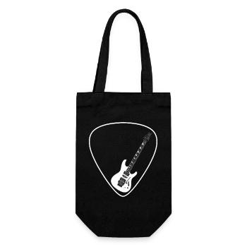 Guitare électrique (forme Strat) pour les fonds sombres - Sac à bouteille - noir - Devant