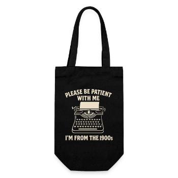 Lustiges Retro T-Shirt Geschenk 1900er Jahrgang - Geschenkbeutel für Flaschen - Schwarz - Vorne
