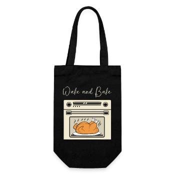 Thanksgiving Mama Mutter Oma Großmutter - Geschenkbeutel für Flaschen - Schwarz - Vorne