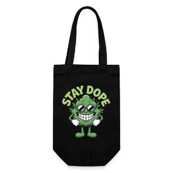 Stay D*pe - Funny Cannabis Memes - Gift Bag for Bottles - black - Front