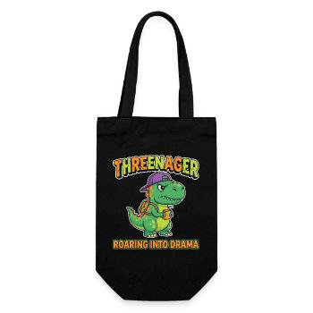 Threenager 3e anniversaire 3 années garçons - Sac à bouteille - noir - Devant