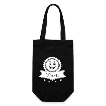 Lööli EMBLEM - Geschenkbeutel für Flaschen - Schwarz - Vorne