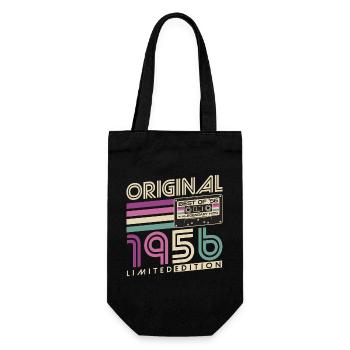 70e anniversaire 1956 Vintage Born Retro - Sac à bouteille - noir - Devant