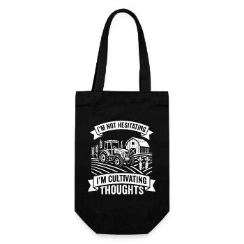 Cultivating thoughts in the field - Gift Bag for Bottles - black - Front