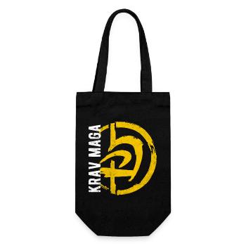Kravmaga Krav Selbstverteidigungsstudio GYM - Geschenkbeutel für Flaschen - Schwarz - Vorne