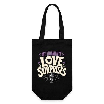 Eds-bewusstsein Ehlers-danlos Zebra-krieger - Geschenkbeutel für Flaschen - Schwarz - Vorne