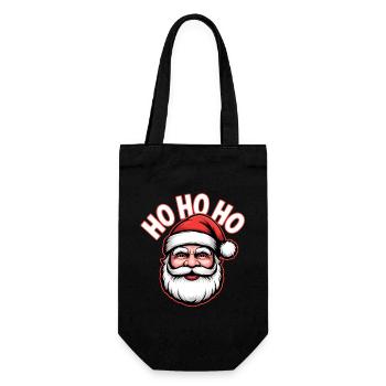 Joyeux Père Noël Ho Ho Ho - Sac à bouteille - noir - Devant