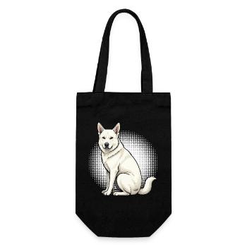 Chiens bergers blancs bergers - Sac à bouteille - noir - Devant