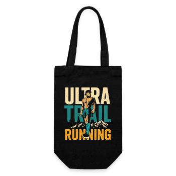 Ultra-Trailrunning - Geschenkbeutel für Flaschen - Schwarz - Vorne