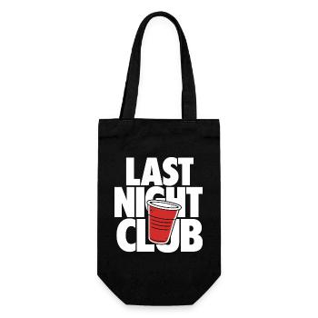 Last Night Club Party Cup Design - Geschenkbeutel für Flaschen - Schwarz - Vorne