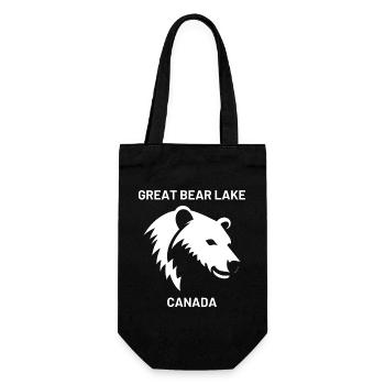 Vacances de design de silhouettes du Grand Lac au Canada - Sac à bouteille - noir - Devant