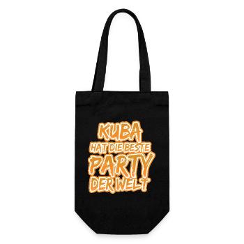 Kuba - Geschenkbeutel für Flaschen - Schwarz - Vorne